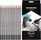 Professional Drawing Sketching Pencil Set - 12 Pieces Drawing Pencils 10B, 8B, 6B, 5B, 4B, 3B, 2B, B, HB, 2H, 4H, 6H Graphite Pencils for Beginners & Pro Artists
